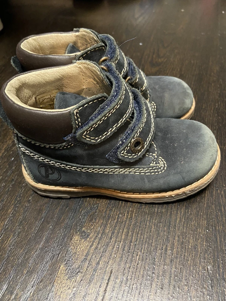 Sapatos masculinos Primigi First Step tamanho EUA 7/UE 24 feitos na Itália sapatos de couro - Imagem 4 de 4