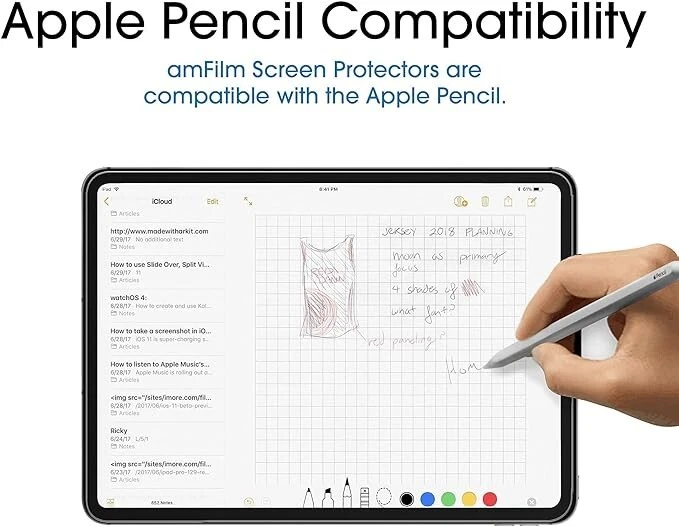 Protector Pantalla Cristal Templado amFilm para iPad Pro 12.9" (2022/2021/2020/2018) Foto 4 de 4