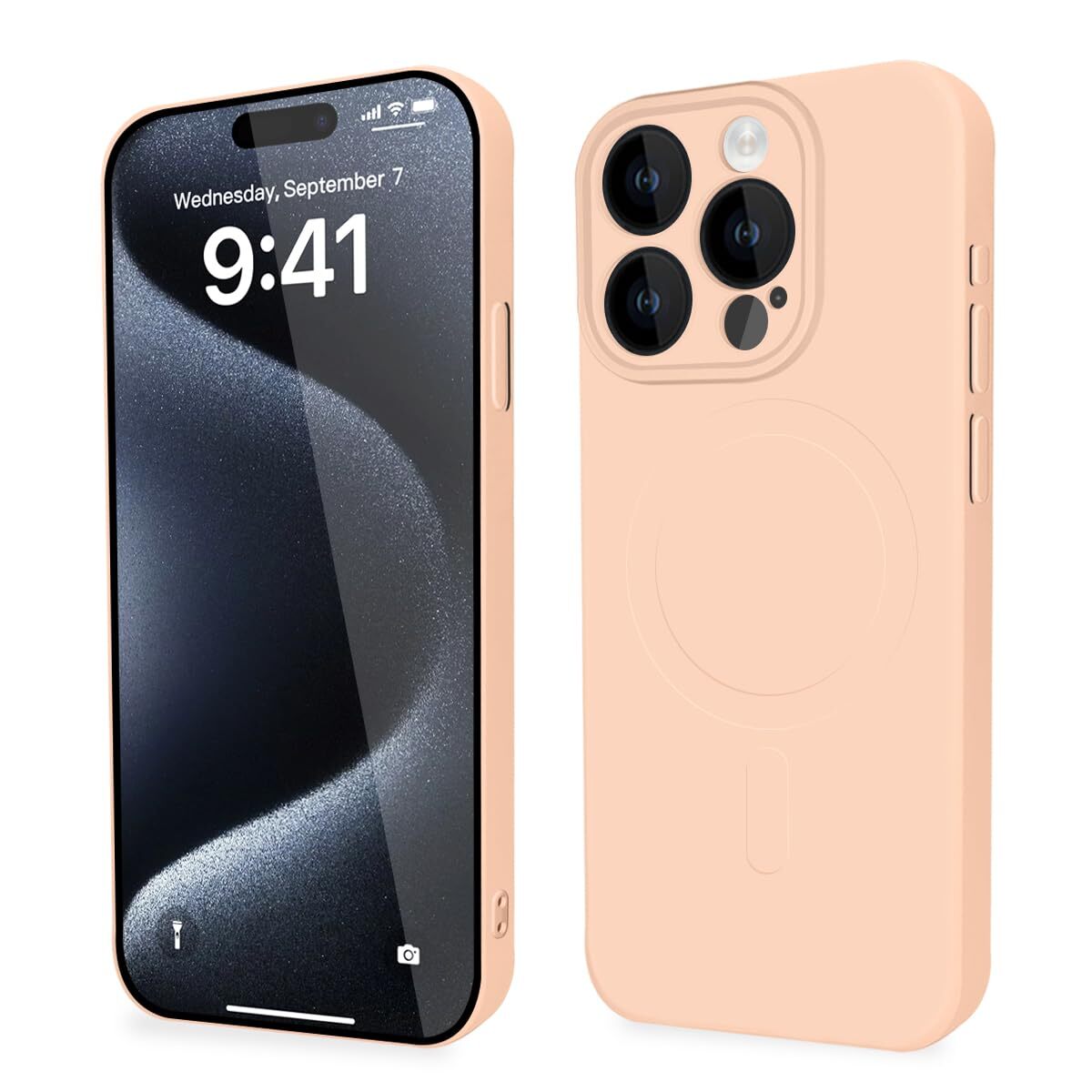 for iPhone 15 Pro Case MagSafe Compatible Case Silicone Shockproof TPU Thin 707