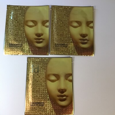 ID AZ Dermastic Gold Fit Mask 3 Masks New In Box Expires On 4/2026 Free Shipping