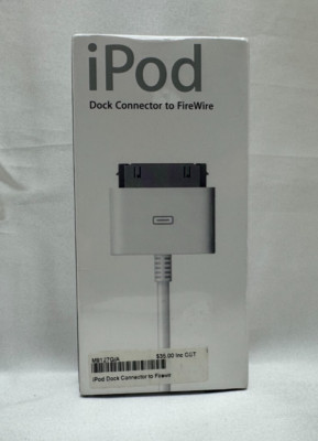 Apple iPod Dock Connector To Fire Wire USB Cable M9127G/B New Sealed  