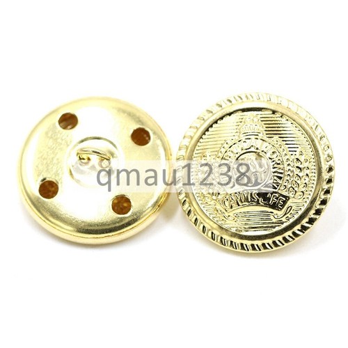 RETRO COPPER 15MM-25MM METAL SHANK BUTTONS ROUND COAT BAG TAILOR SEWING CRAFTS - Picture 14 of 17