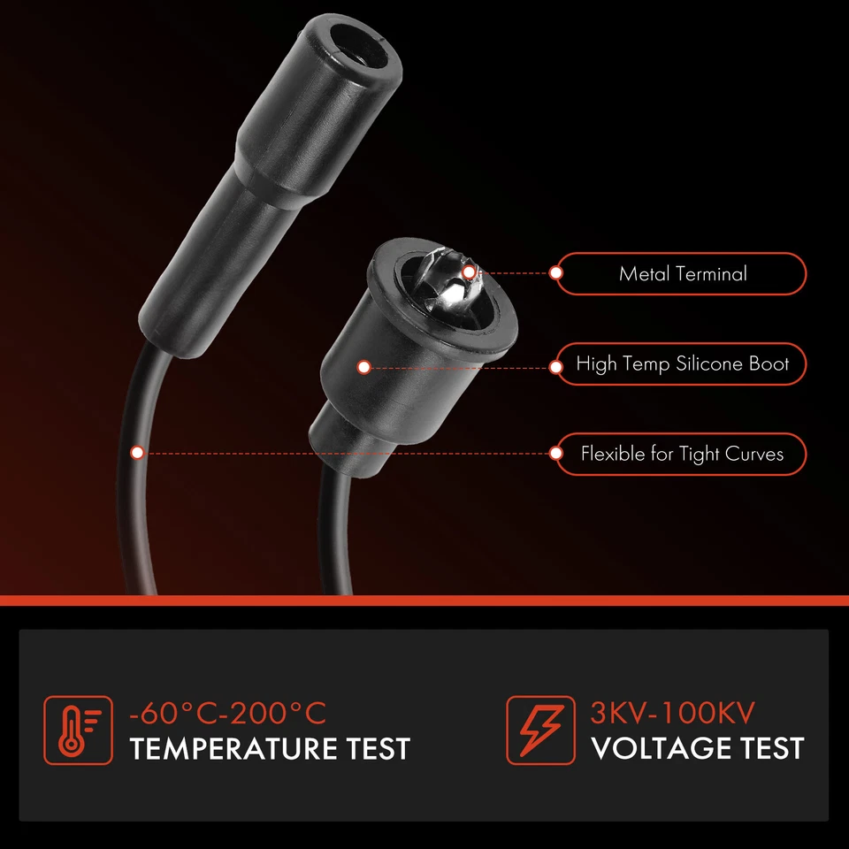 Juego de 9 cables de bujías para International Harvester 100 200 MS Scout Travelall Foto 4 de 4