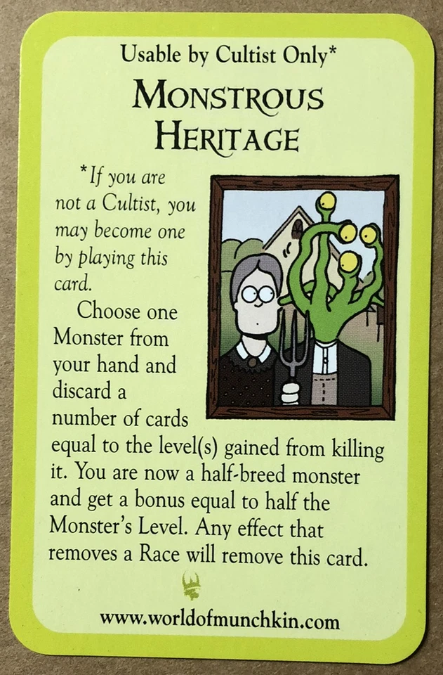 Munchkin Cthulhu Special Promo Back Five Card Bundle - Steve Jackson Games - Image 4 of 4