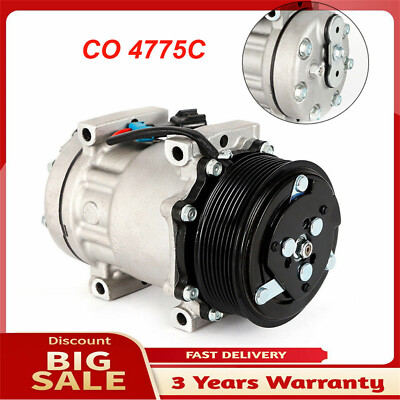 AC A/C Air Compressor w/Clutch for Dodge Ram 1994-2005 3500/2500 L6 5.9L Diesel