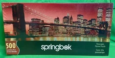 2001 New York City Skyline Panoramic 500 Piece Jigsaw Puzzle Springbok New