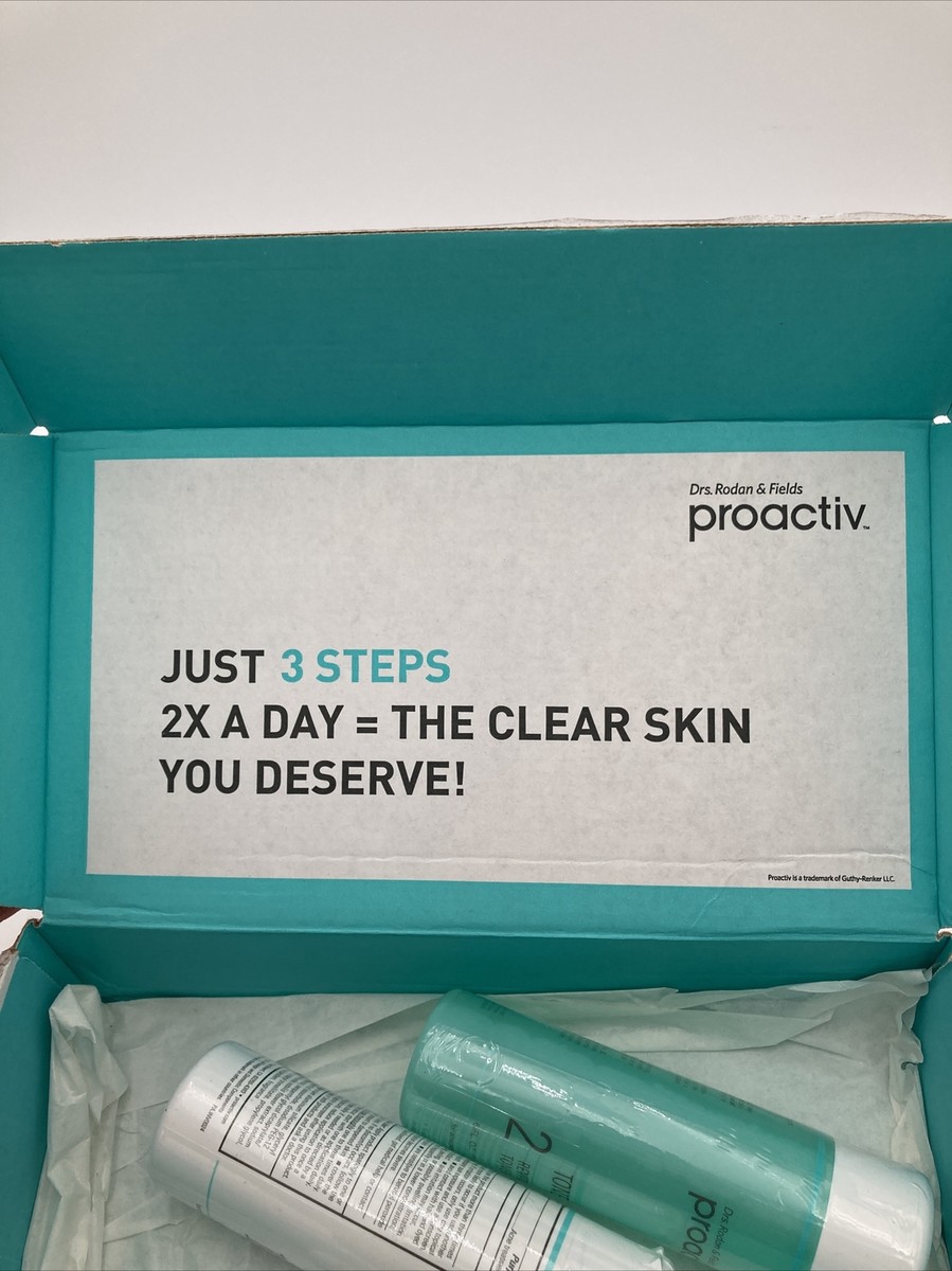 Proactiv 6 Piece Kit Proactive 3 Step System w Manuals New Sealed