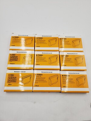 Lot of Reman Black Yellow Magenta Ink  Epson Workforce Inkjet Printer Exp Jan 20