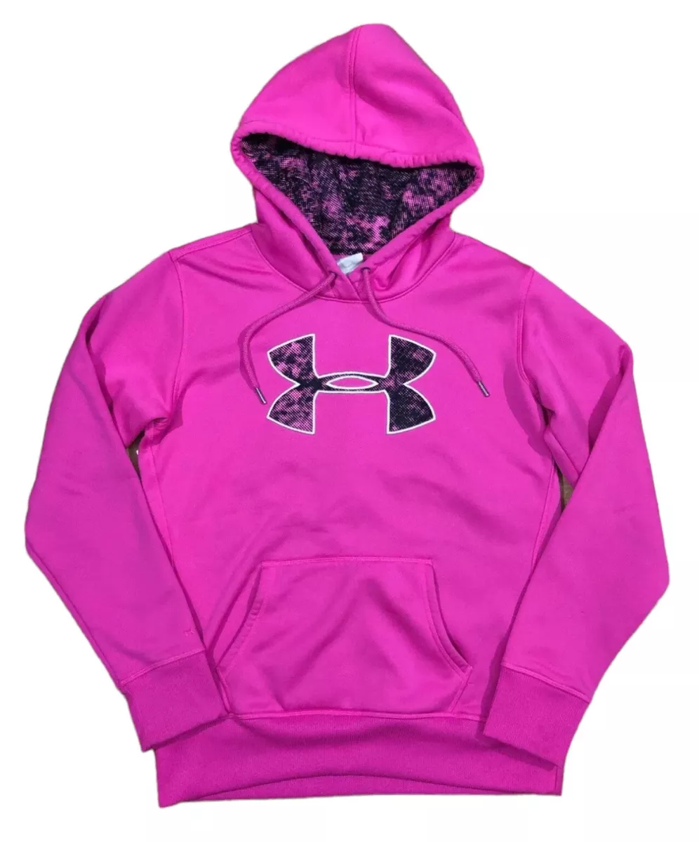 UNDER ARMOUR Storm 1 Cold Gear Hoodie Jacket Womens Small Loose Pink  Sweatshirt