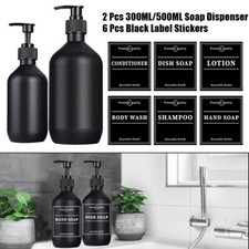 300/500ml Soap Dispenser Refillable Bottle Container Shampoo Shower Conditioner