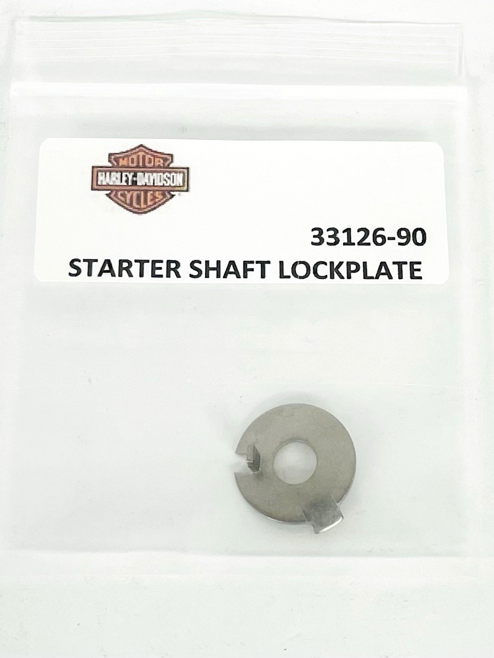 Genuine Harley-Davidson 33126-90 Starter Shaft Lockplate for BT 1990-1992