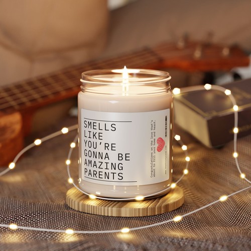 Scented Soy Candle - "Smells Like You're Gonna Be Amazing Parents" - Picture 40 of 41