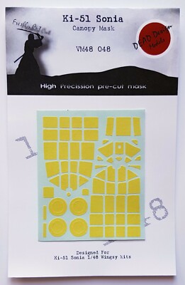 Mitsubishi Ki-51 Sonia Canopy Mask for 1/48 Wingsy Kits DEAD Design VM48048 