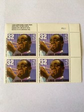 US Stamps SC# 2892 Louis Armstrong PB 32c 1994