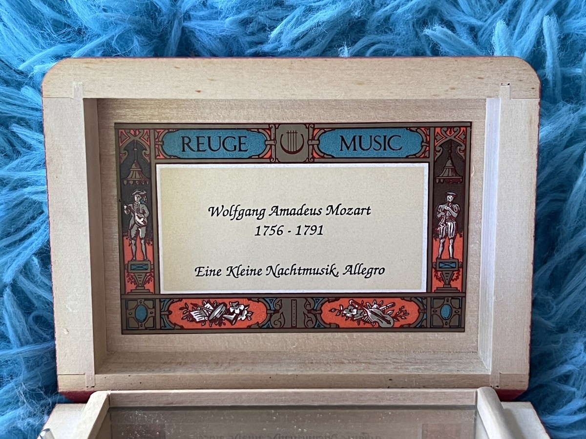 Vintage REUGE Switzerland Music Box Mozart Eine Kleine