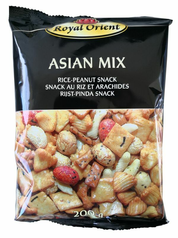 [ 200g ] Royal Orient ASIAN MIX Reis- Erdnuss- Snack / Cracker