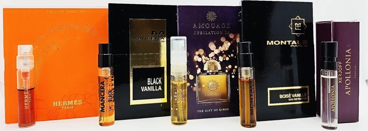 Hermes Black Vanilla Mancera Jubilation25 Amouage Boise Vanille