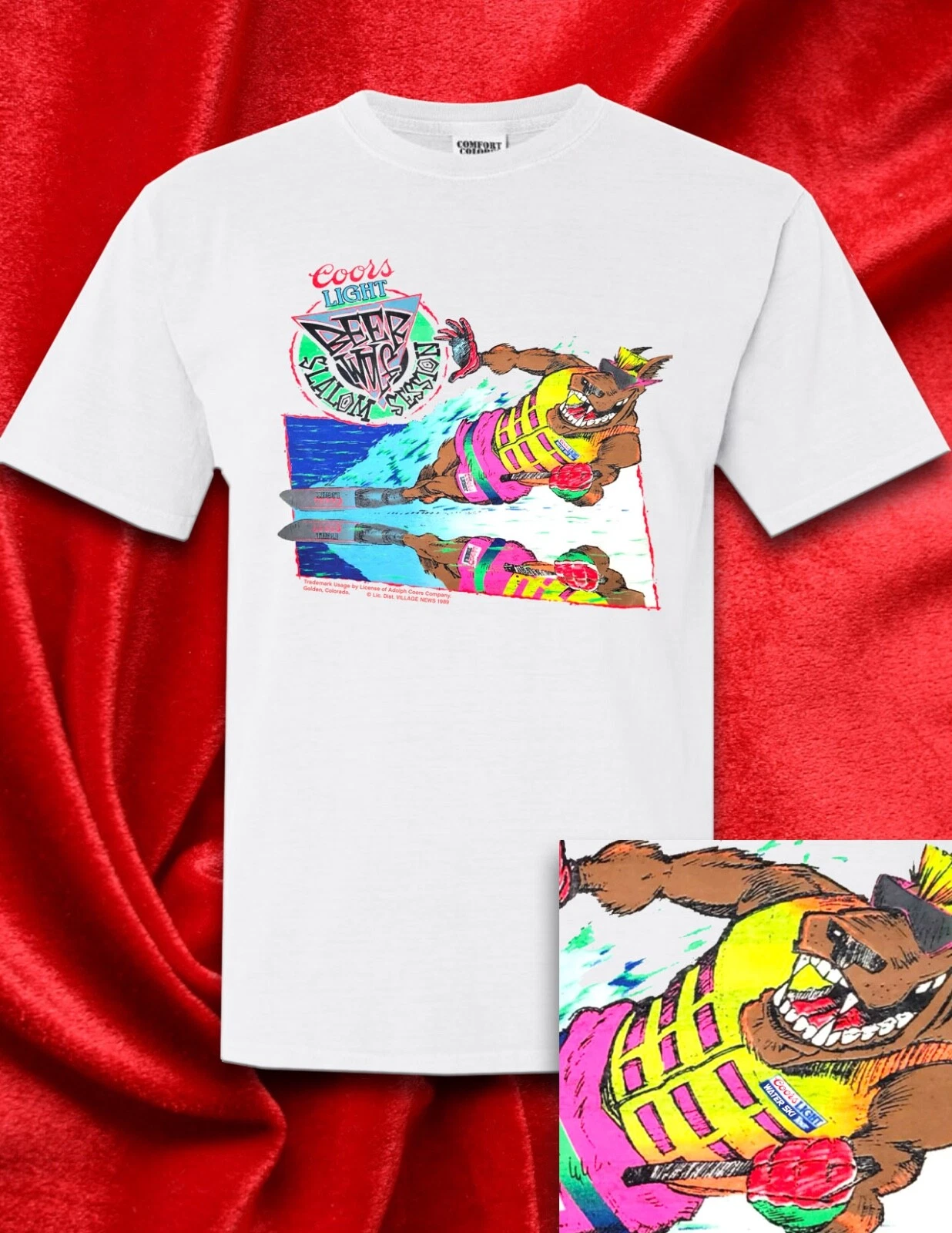 Beer Wolf Water Ski 1989 WHITE short sleeve t-shirt
Opens in a new window or tab