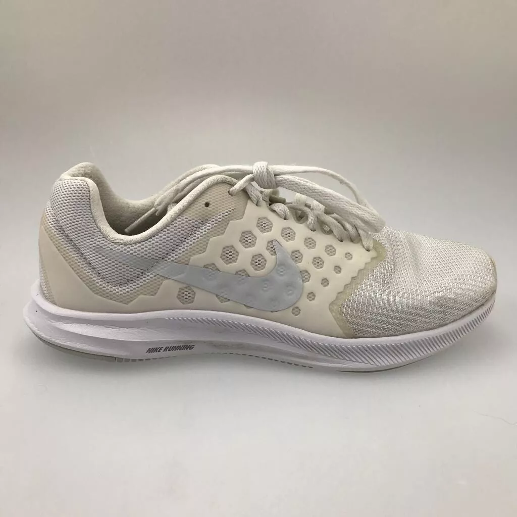 Fuera Paso Campeonato Nike Womens Downshifter 7 Running Shoes White 852466-100 Low Top Sneakers 7  M | eBay
