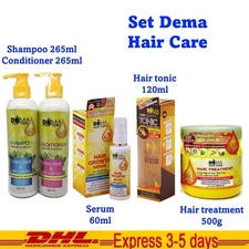 SET DEMA Shampoo Conditioner Tonic Serum Treatment Strengthening Hair Growth 