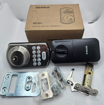 Revolo Keyless Entry Door Lock with Keypad, Digital Smart Deadbolt Lock RE301