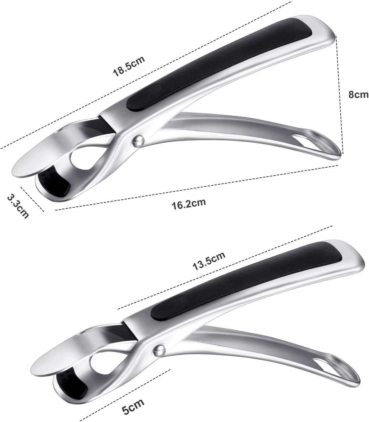 Plate Gripper Stainless Steel For Instant Pot Air Fryer Microwave Oven 2 Pack