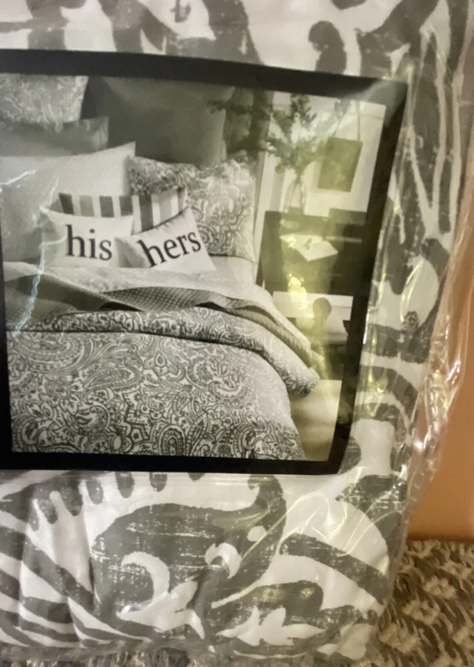 Juego de 3 fundas edredón Charter Club Damask Designs gris cachemira @ Foto 2 de 4