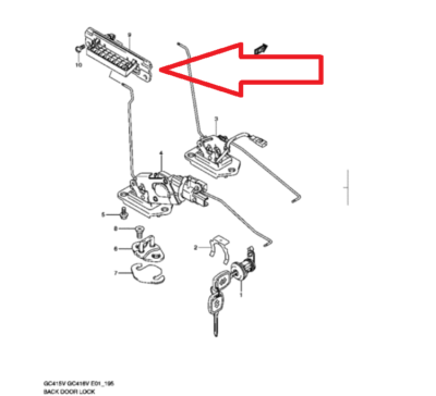 SUZUKI APV CARRY EVERY SUPER CARRY BACK DOOR OUTER HANDLE NEW | eBay