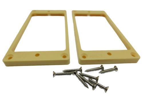 NEW Flat Bottom Non-Slanted Guitar Humbucker Pickup Ring Set - Foto 5