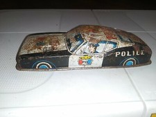 Vintage Police Patrol PD Highway Patrol Car Made in Japan Tin Litho Car