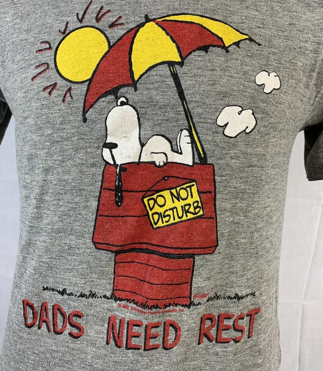 Vintage Snoopy T Shirt Single Stitch Peanuts Charlie Brown Promo Medium USA 80s