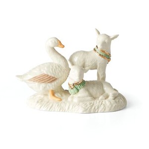 894083 First Blessing Lambs & Goose Figurine