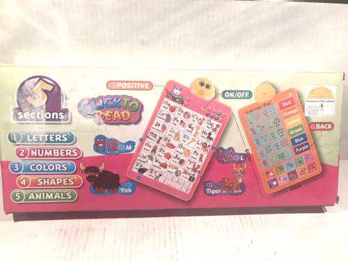 Alphabet Wall Chart Interactive Talking Letters 123's Music Colors Shapes New
