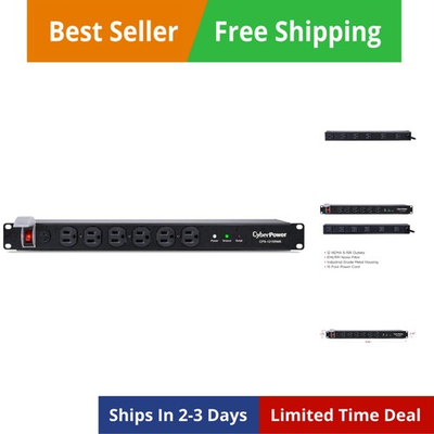 #ad #ad Surge Protector 120V 15A 12 Outlets 15 ft Power Cord 1U Rackmount $117.37