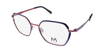 MOREL NOMAD 40206N EYEGLASS FRAME/EYEWEAR STAINLESS STEEL UNIQUE SHAPE WOMENS
