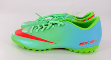 Nike Mercurial 555615-380 Men's SZ 7.5 Green Blue Indoor Soccer Shoes Cleats New