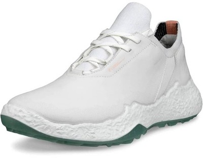 ECCO Biom H5 Golf Shoes Waterproof White Sedum Green EU 41 Women's 10 - 10.5 US
