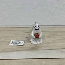 Ghost With Pumpkin Ornament