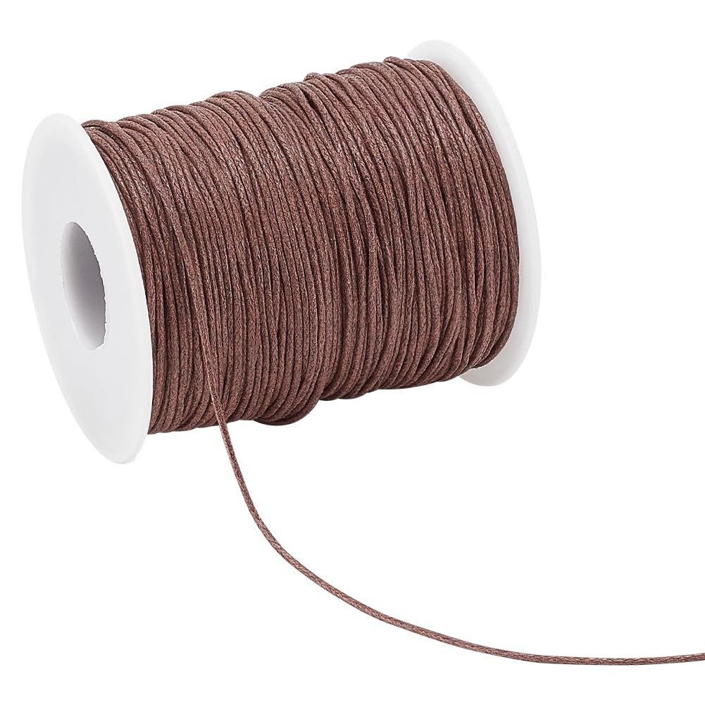 Cordon en coton ciré tressé 1mm PandaHall pour réparer et enfiler vos perles sans effort