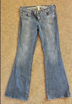 Refuge Women's Bootcut Mid Rise Blue Medium Wash Stretch 5-Pocket Jeans 13R