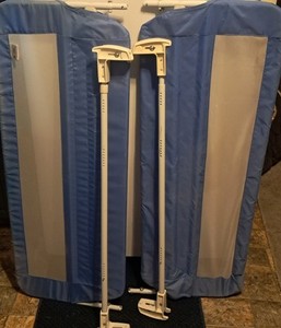 Safety 1st Portable Bed Rail, Foldable Toddler Guard, Easy Travel, Blue