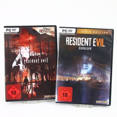 DVD PC Spiel Resident Evil VII 7 Biohazard + Resident Evil 4 Ultimate HD KEY BEN