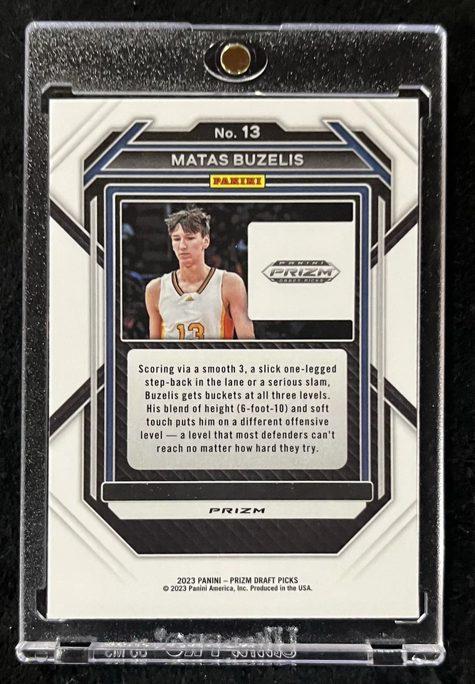 2023 Prizm Draft Picks Matas Buzelis Venom Snake Skin #13 Bulls Rookie SSP - Image 2 of 2