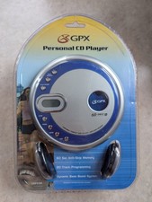 GPX CDP3104 Portable CD Player Silver/Blue ESP Anti-Skip NEW SEALED