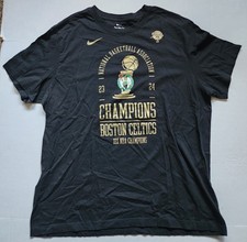 Nike Boston Celtics 2023-24 NBA Finals Champions T-Shirt Black Men's 2XL