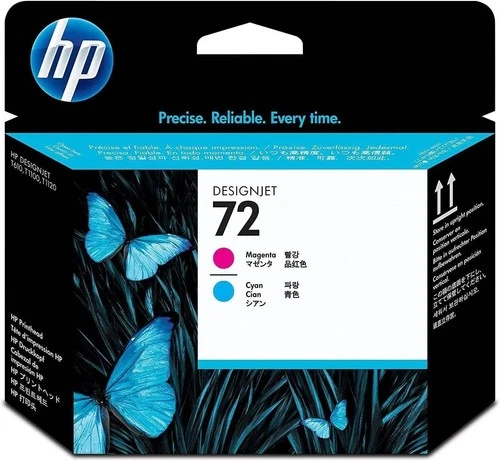 HP 72 Testina di Stampa per Magenta e Ciano C9383A, Originale NUOVO PloTTER