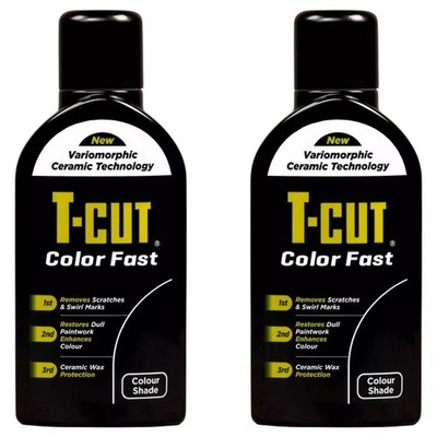 T-Cut CMW002 Farbecht Lackaufbereiter Wachs schwarz 500 ml x2 Behandlung 1 Liter