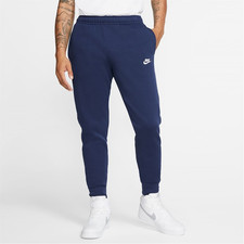 Image of Nike Mens Navy Blue Sportswear Club Fleece Jogging Bottoms Medium BNWT C1073