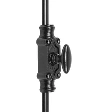 Signature Ironmongery Stepney Cabinet Iron Cremone Bolt Hardware 2 feet Black Po