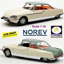 Citroën DS 21 Le Léman Coupe 1968 Green Ivory Metallic 1:18 Norev 181751
